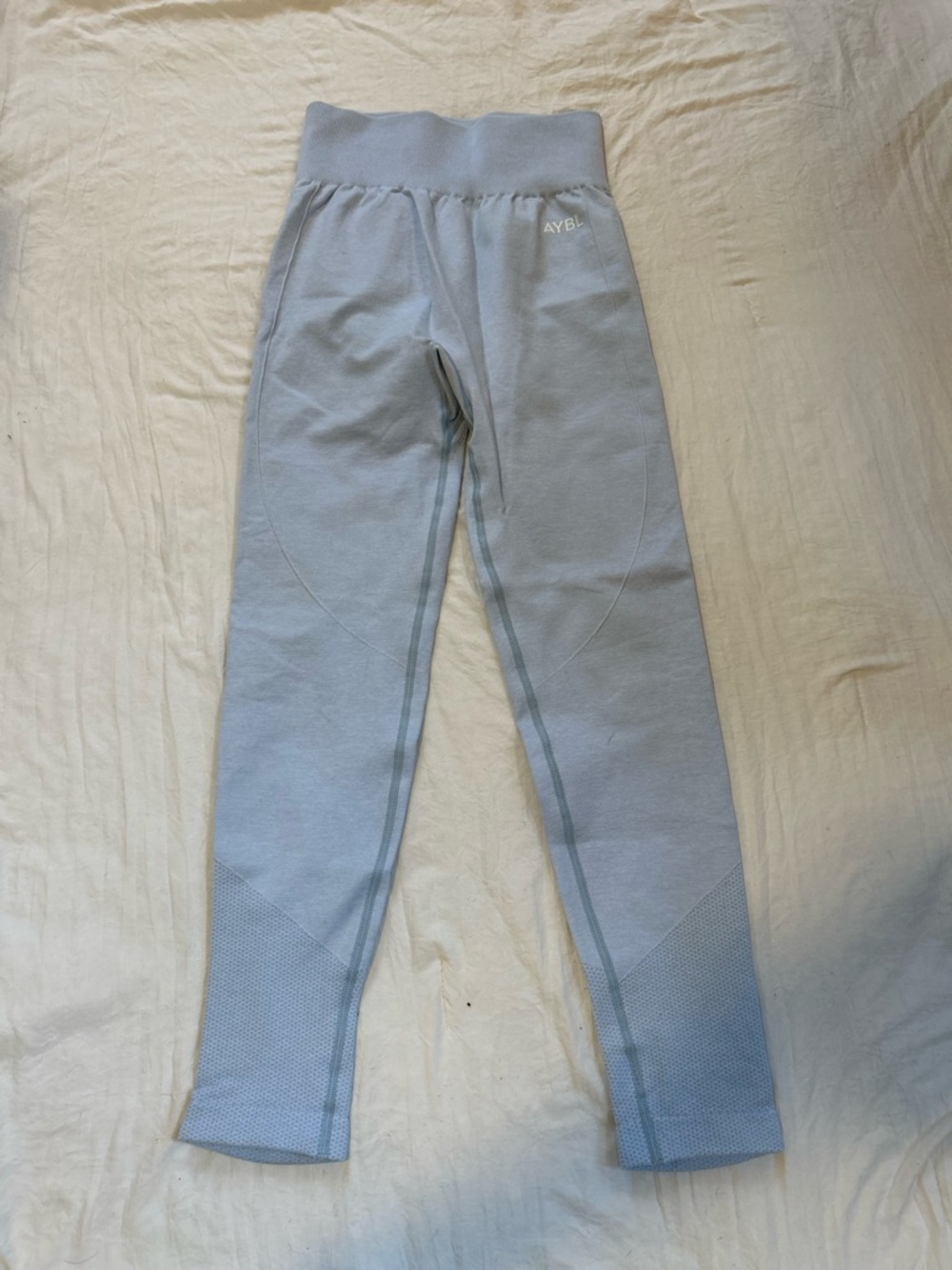 AYBL Light Blue High-Waist Seam Detail Leggings